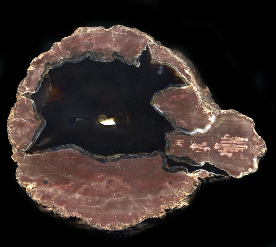 Cubuk Thunderegg with White and Orange Mineralisation