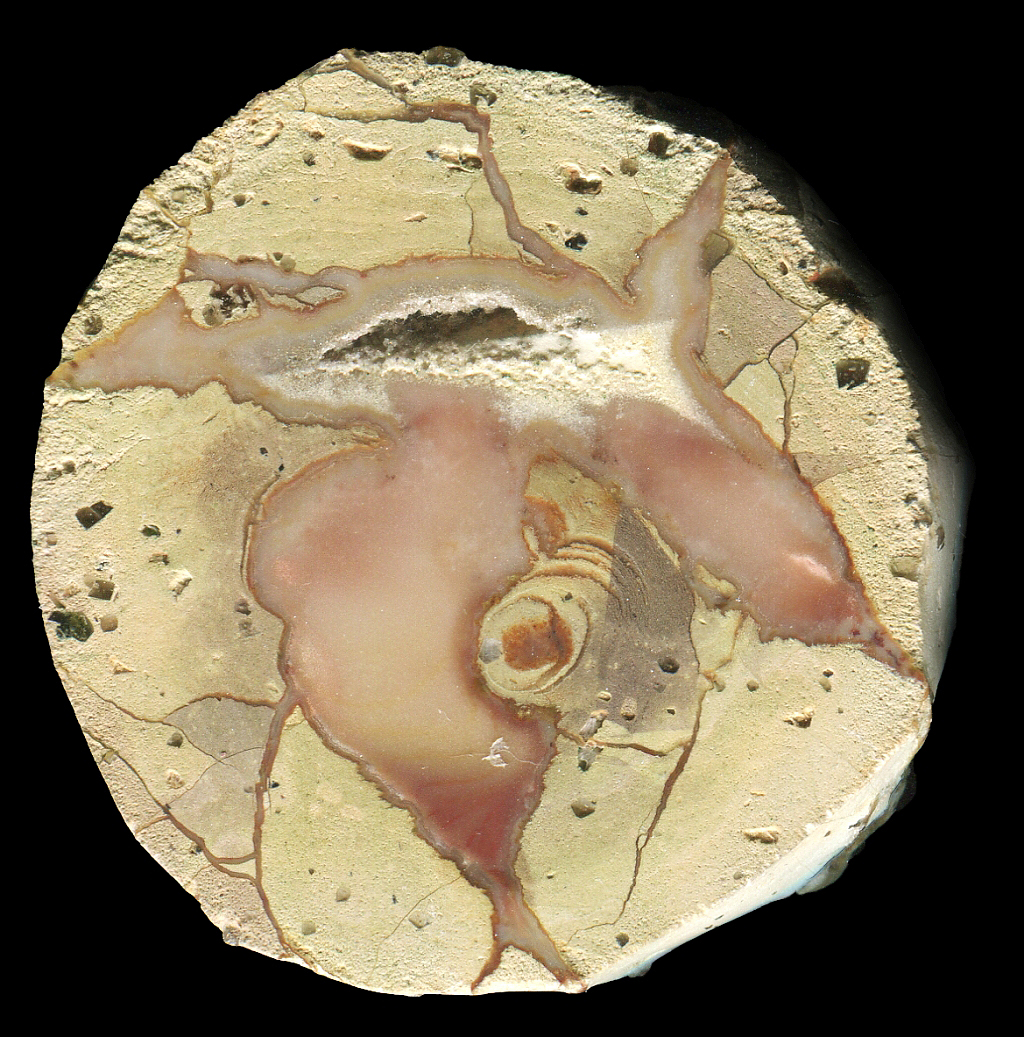 Agate Creek Thunderegg with Stree Pink Core