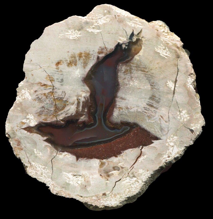 Pale Mount Hay Thunderegg with Red Core
