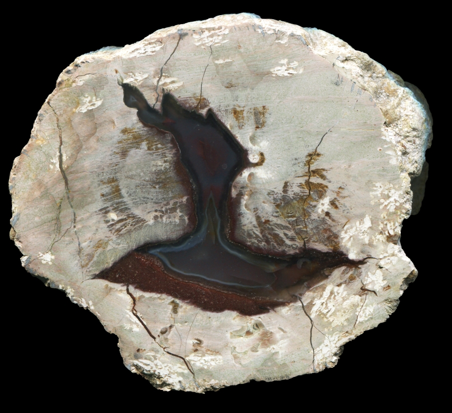 Pale Mount Hay Thunderegg with Red Core