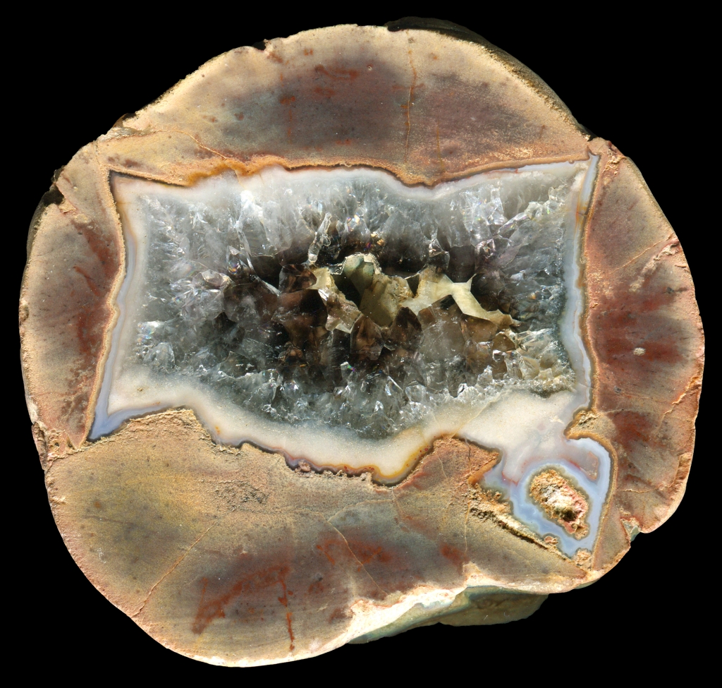 Beautiful Mount Hay Thunderegg with Smoky Quartz