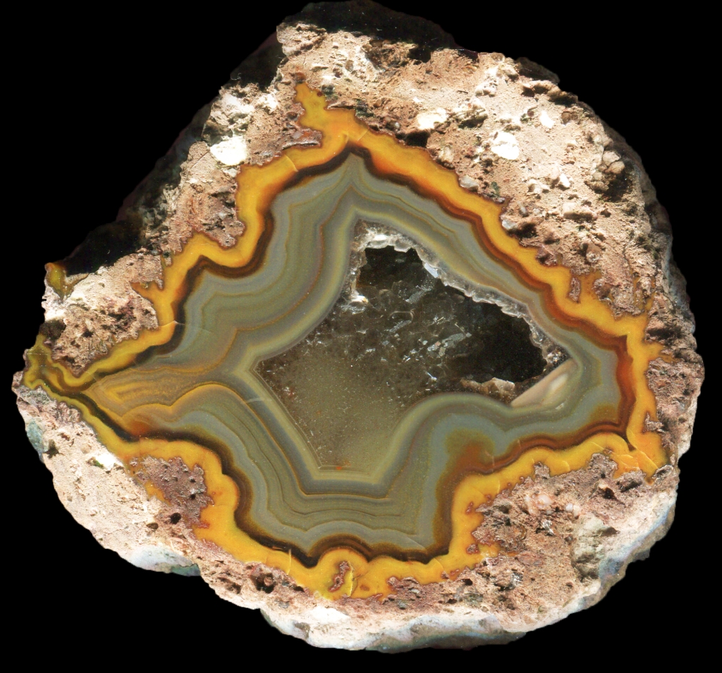 Pujiang Thunderegg with Yellow Agate