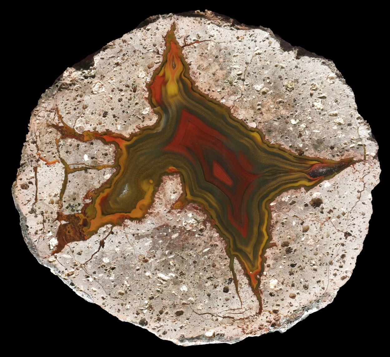 Extraordinary Pujiang Thunderegg with Fine Colourful Agate