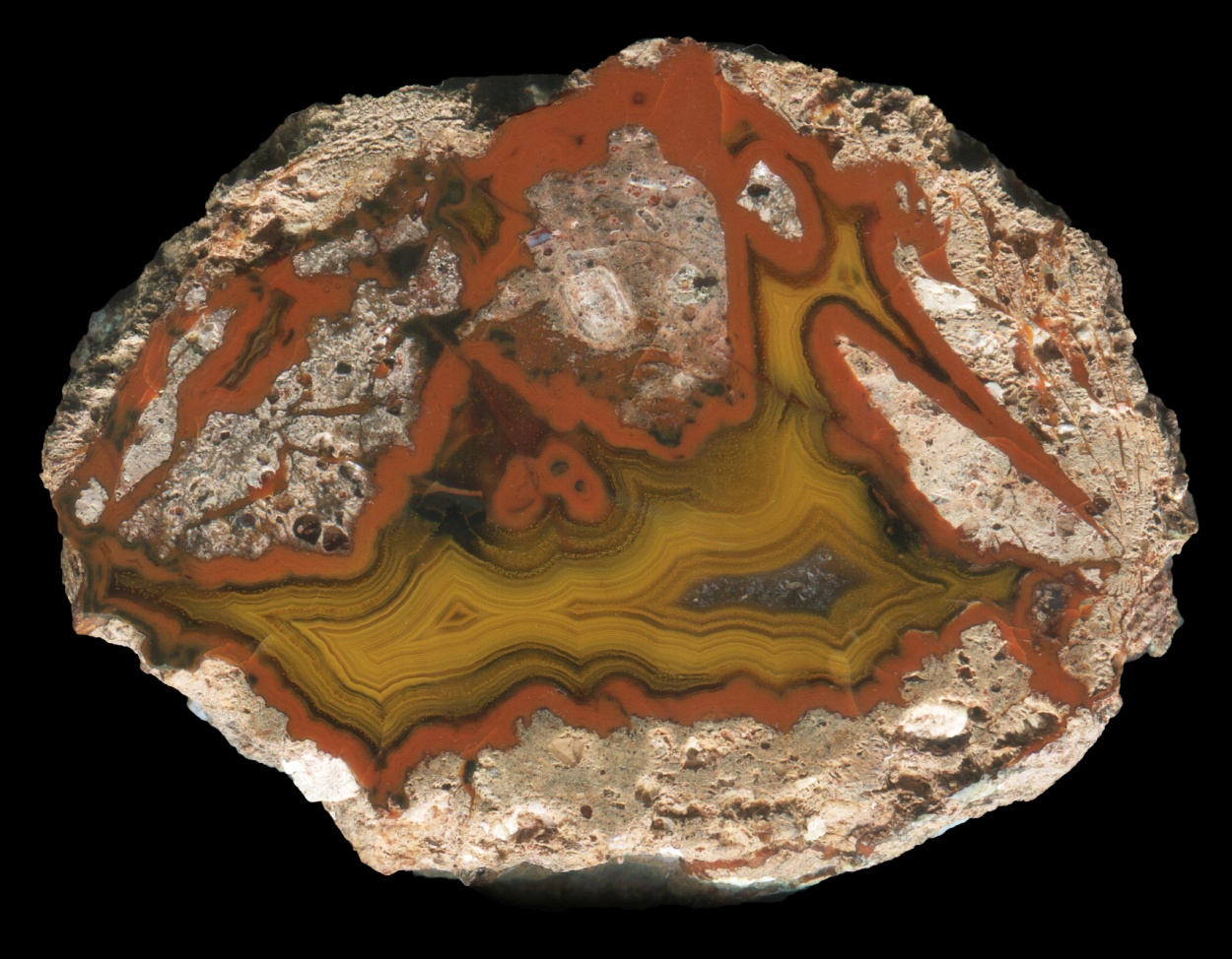 Complex Yellow and Orange Pujiang Thunderegg