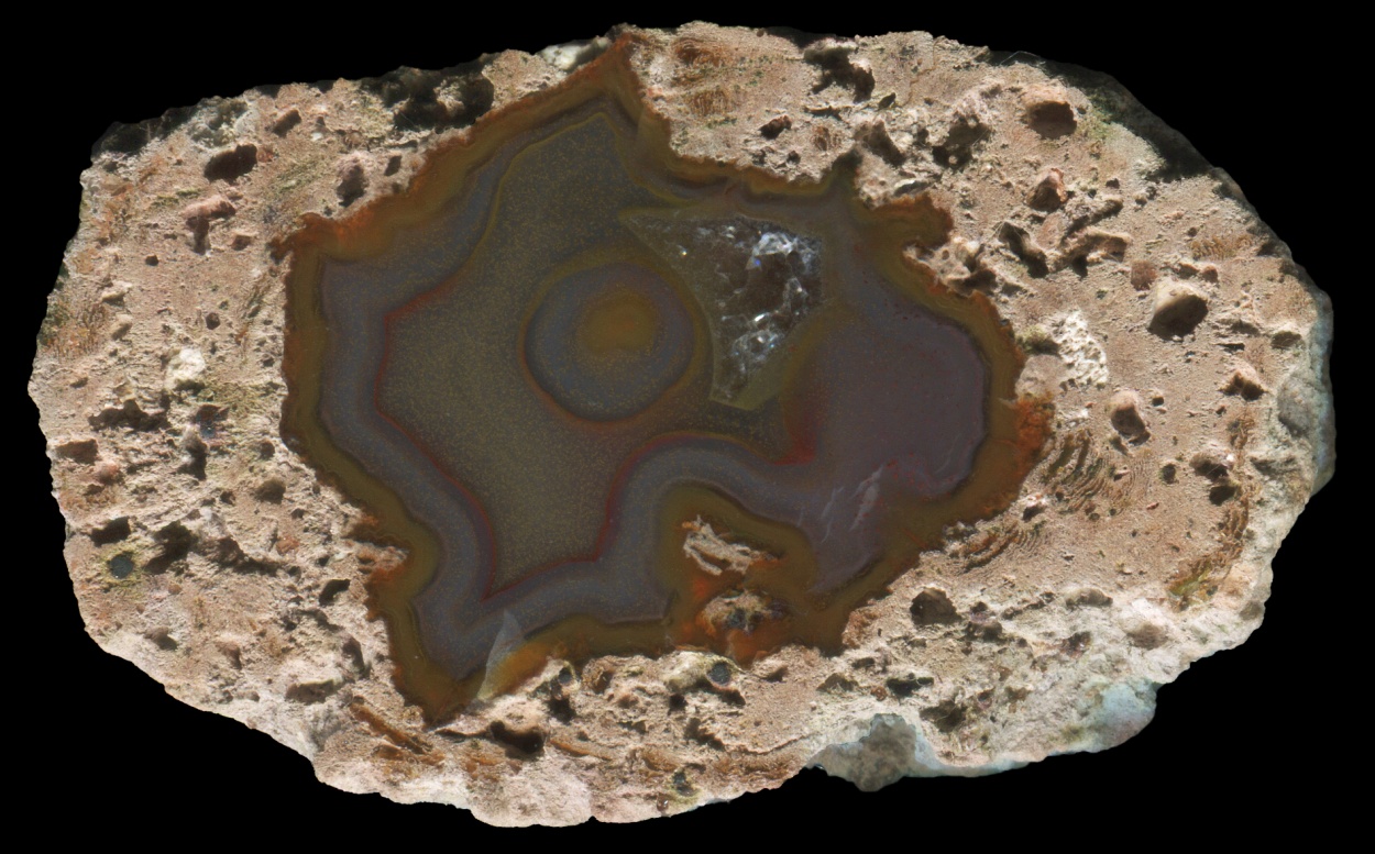 Pujiang Thunderegg with Solid Pastel Agate