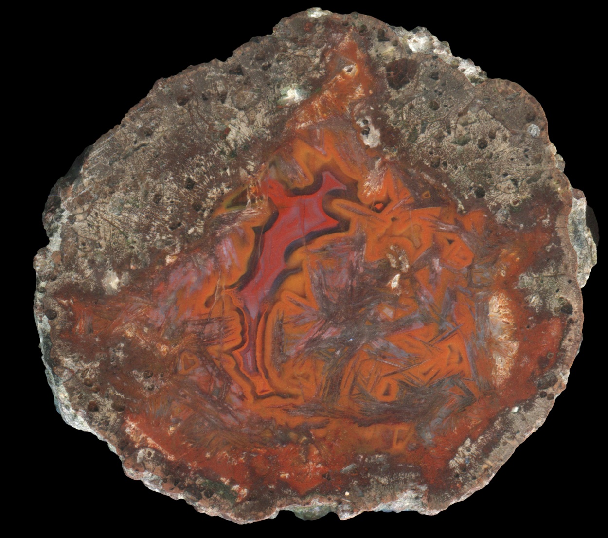 Pujiang Thunderegg with Complex Pseudomorphs