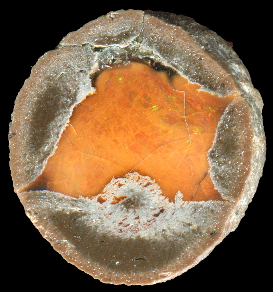 Pale Form of Yita Ridge (Mezezo/Shewa) Thunderegg with Button