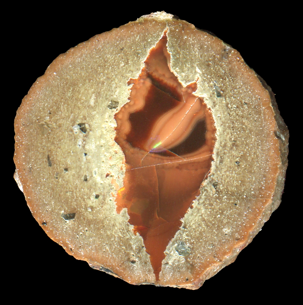 Small Yita Ridge (Mezezo/Shewa) Thunderegg with Complex Opal Core