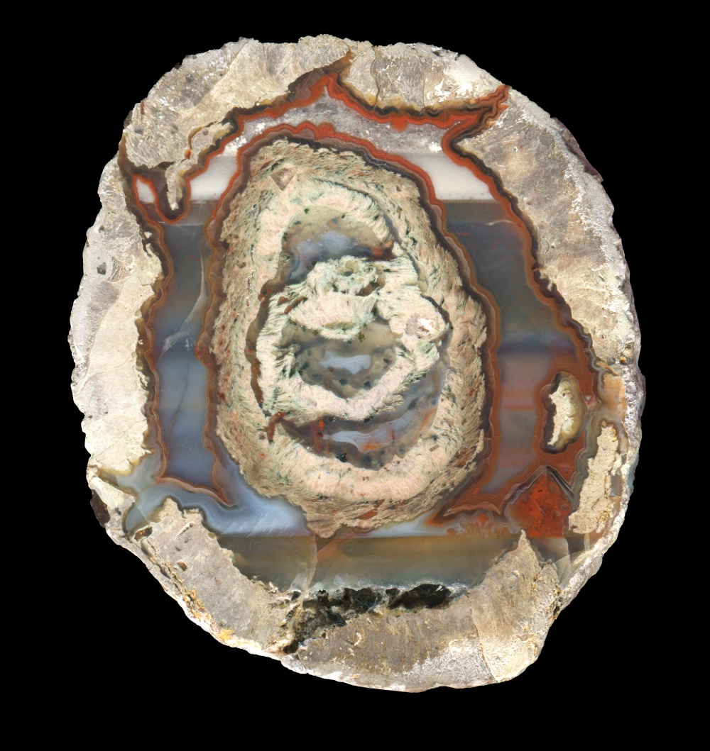 Le Forestier Thunderegg with a Beautiful Agate Atol