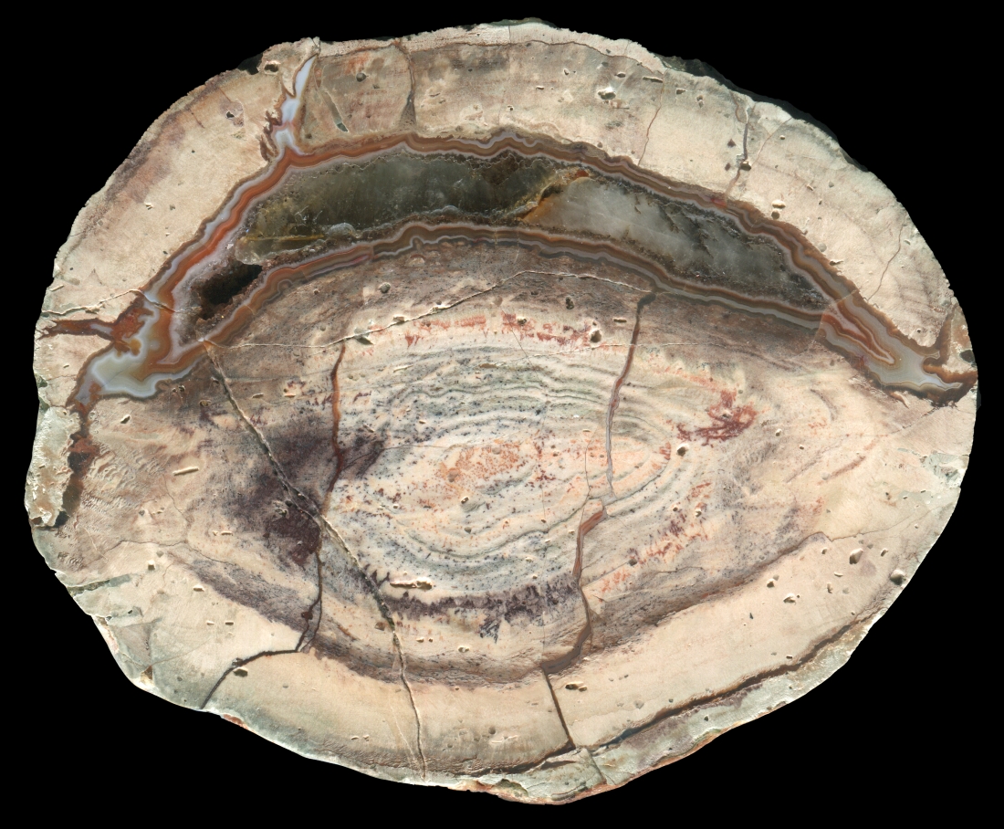 Large Esterel La Louve Thunderegg with a Crescent Core