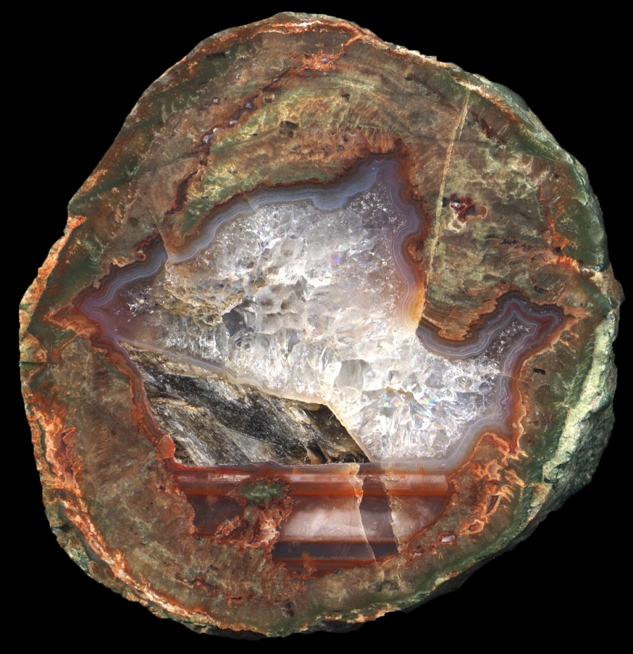 Esterel La Vigne Thunderegg with Decaying Calcite