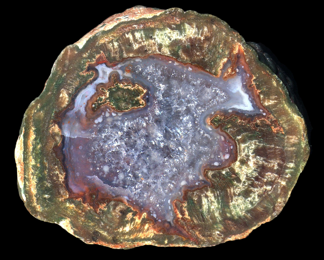 Esterel La Vigne Thunderegg with Iridescent Blue Core