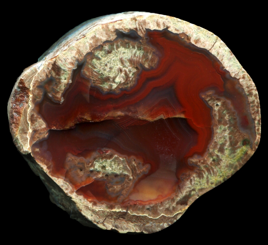 Esterel La Vigne Thunderegg with Flaming Red Core