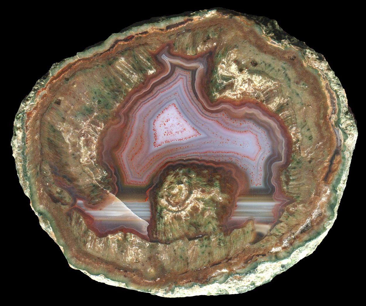 La Vigne Thunderegg with Gentle Purple Agate