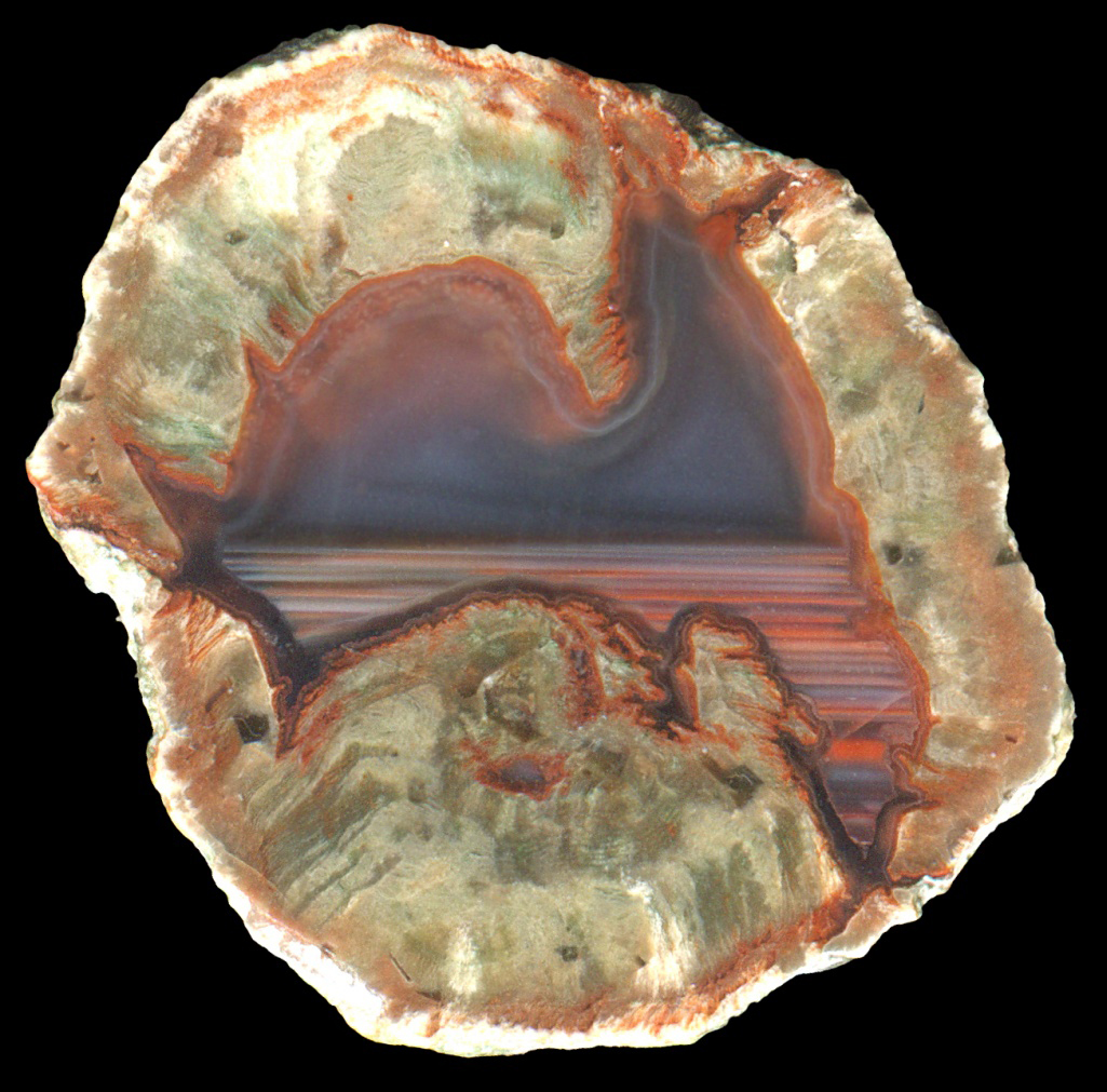 Tiny La Vigne Thunderegg with Half-and-Half Waterlines