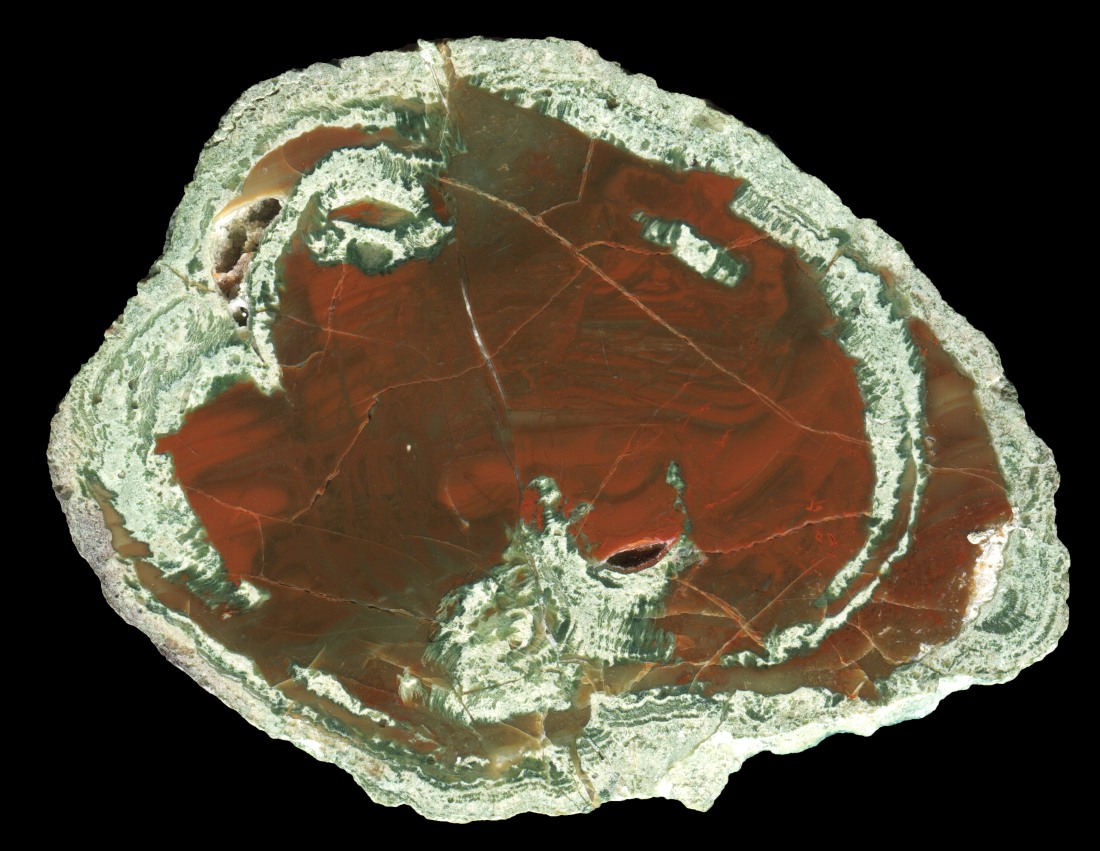 La Vigne Thunderegg with Swirled Red Agate/Jasper