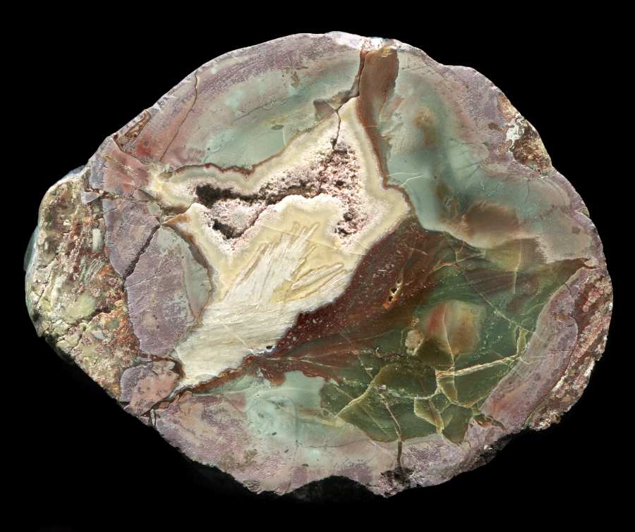 Colourful Lierbachtal Thunderegg with Sagenite