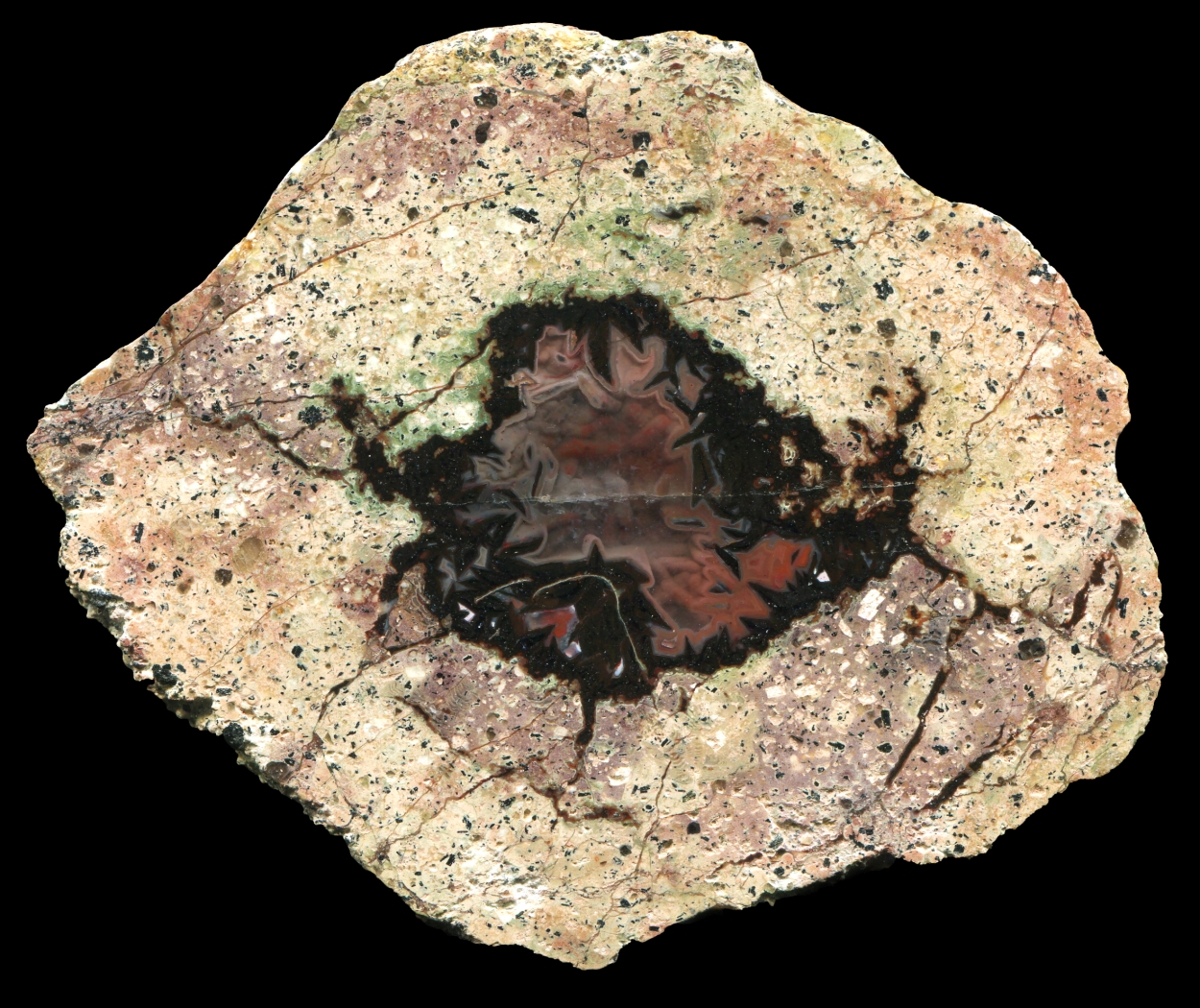 Unusual Burgstall Thunderegg with Pseudomorphs