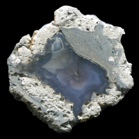 Gröppendorf Thunderegg with Complex Clear Agate