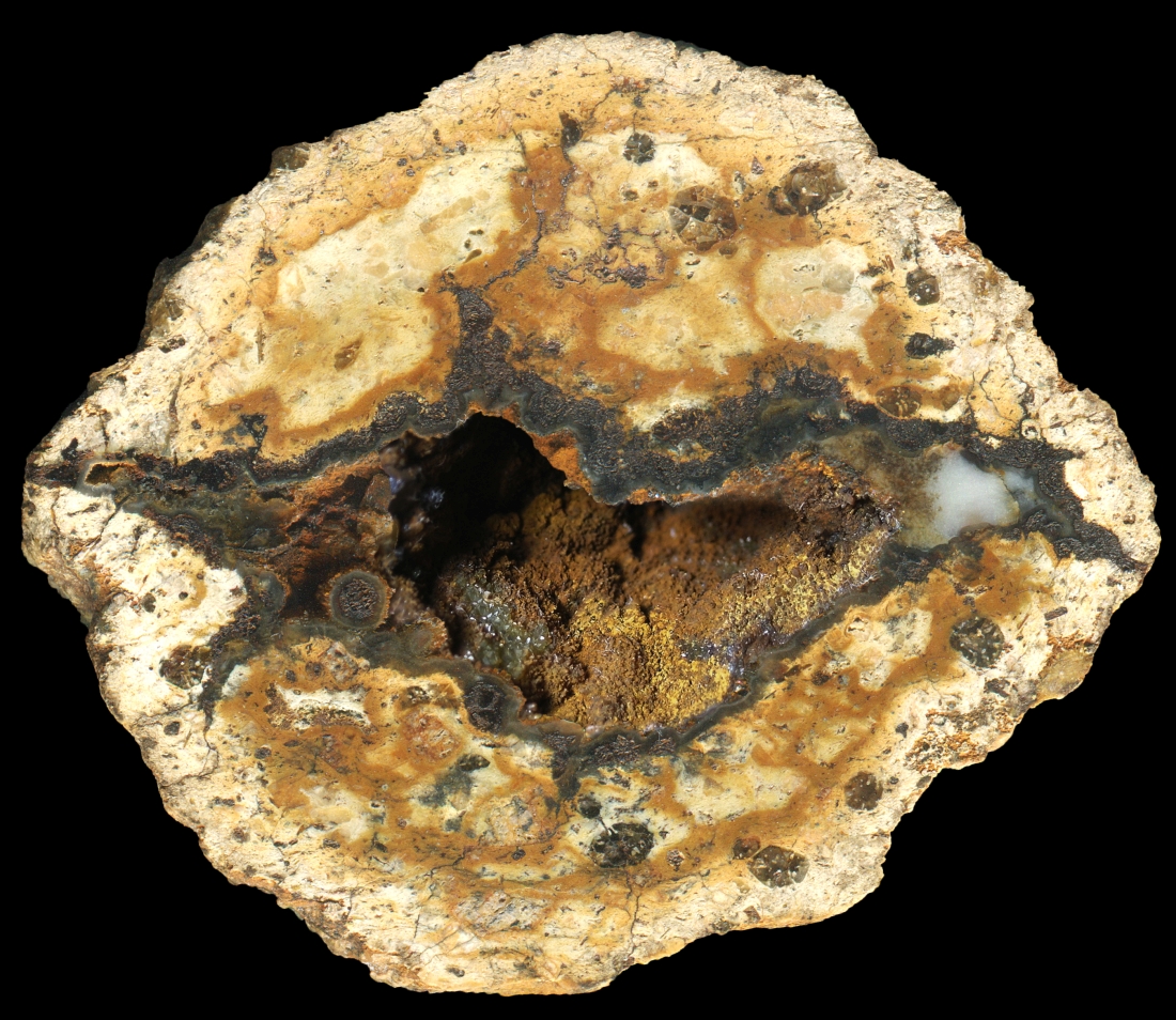 Nice Hollow Wingeshausen Thunderegg with a Layer of Goethite