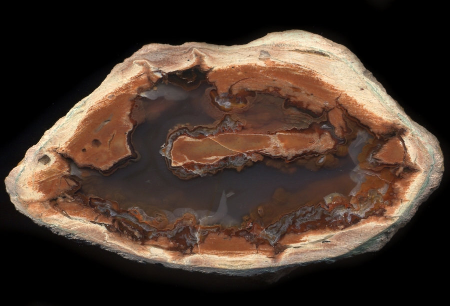 Small Teufelskanzel Thunderegg with Clear Agate