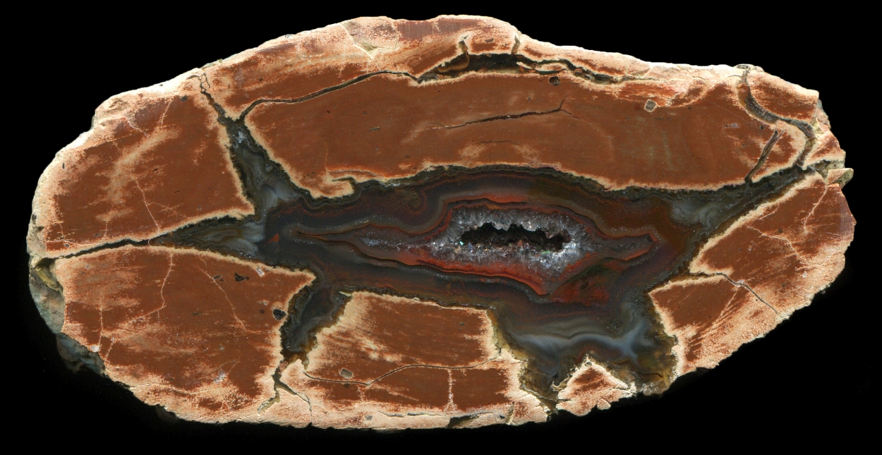 Exceptional Larger Teufelskanzel Thunderegg with Red Agate