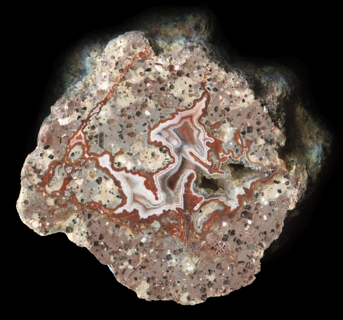 Extraordinary Bokelwitz Thunderegg with Grey Agate