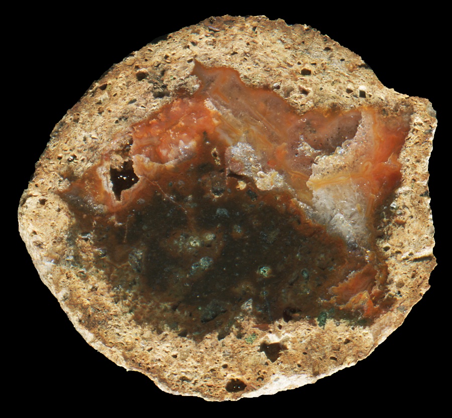 Tiny Chemnitz-Altendorf Thunderegg with Red Agate