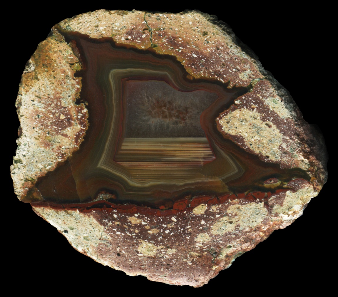 Hohenstein Ernstthal Thunderegg with Waterlines and Banded Agate