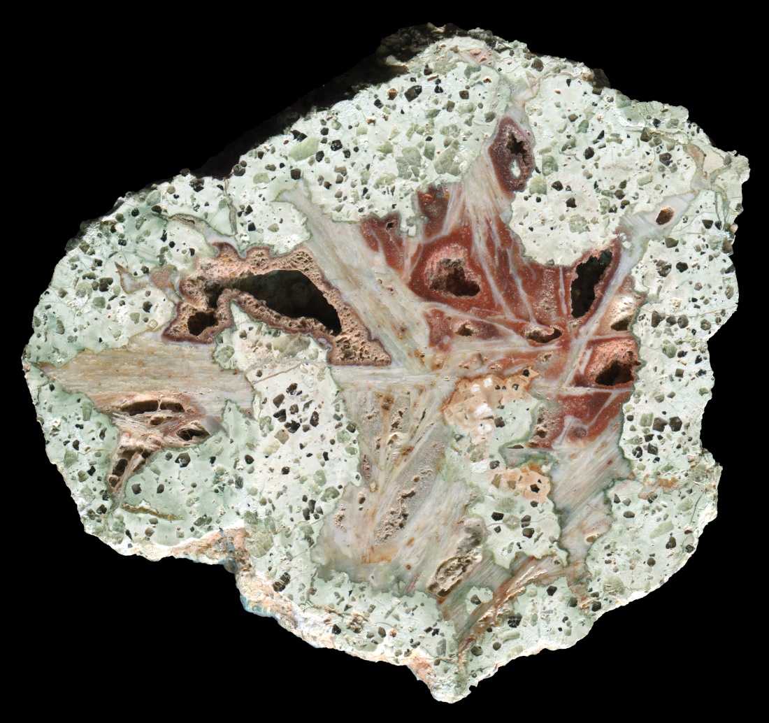 Complex and Beautiful Querbitzsch Thunderegg with Intricate Bartite and Red Material