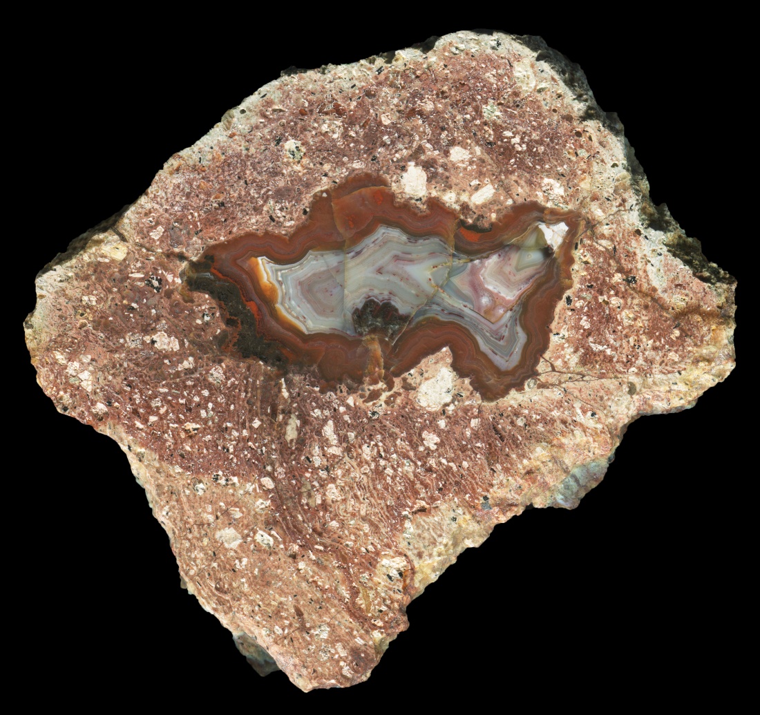 Scheergrund Thunderegg with a Core of Colourful Solid Agate