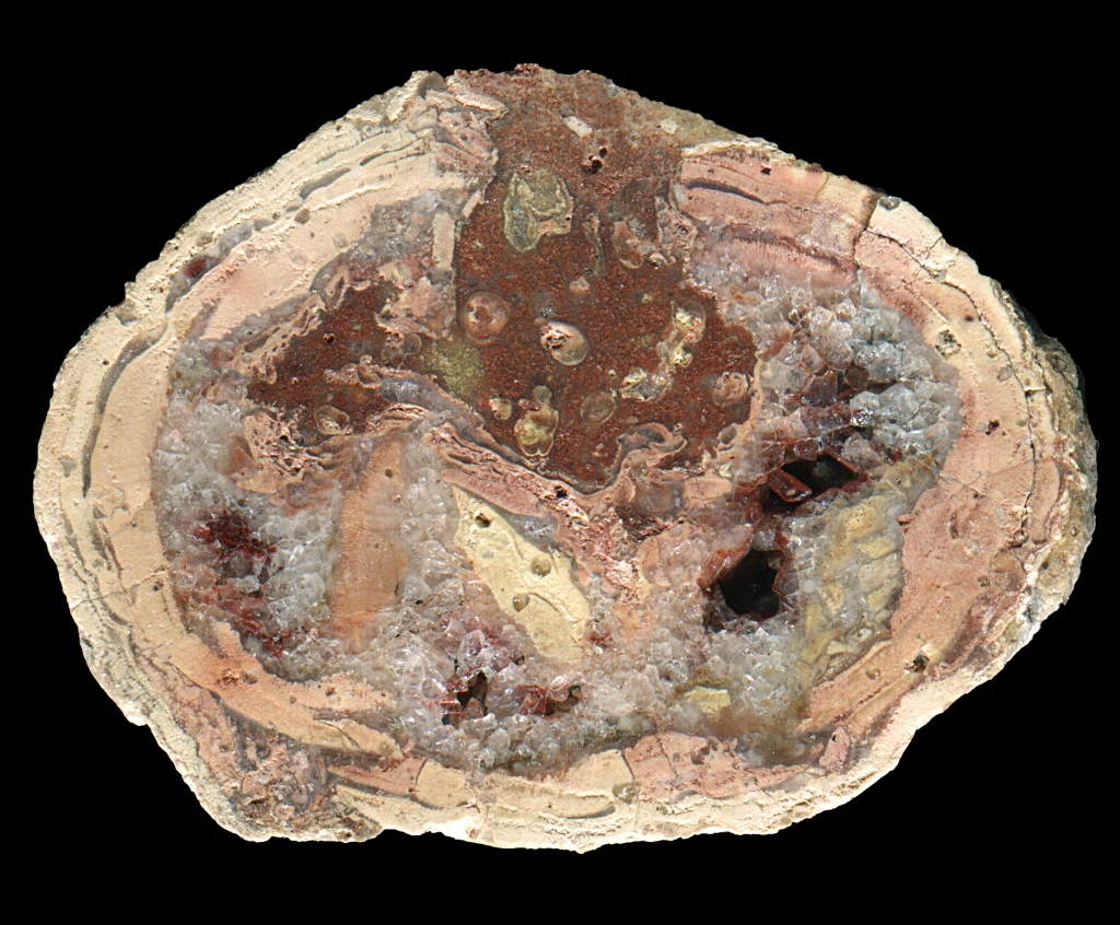 Schmiedeberg by Dippoldeswalde Thunderegg with Crystal