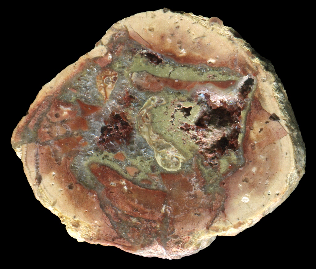 Schmiedeberg by Dippoldeswalde Thunderegg with Green Core