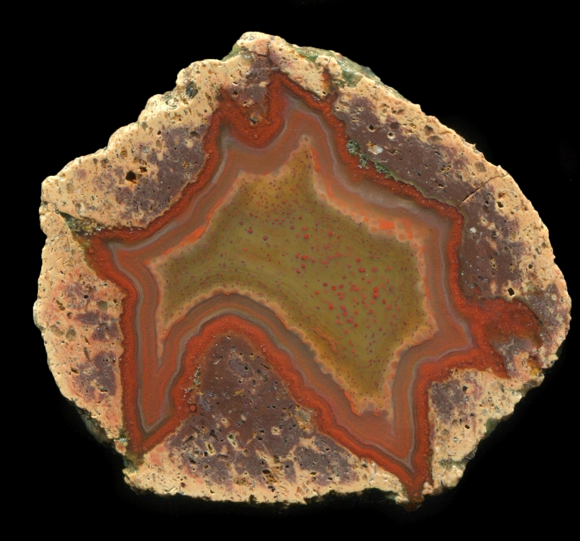 Small but almost Perfect St Egidien Thunderegg with Yellow agate