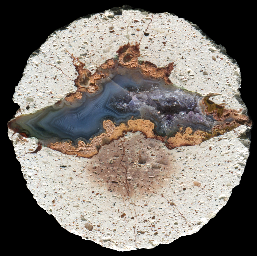 Beautiful Larger St Small St Egidien Thunderegg with Amethyst