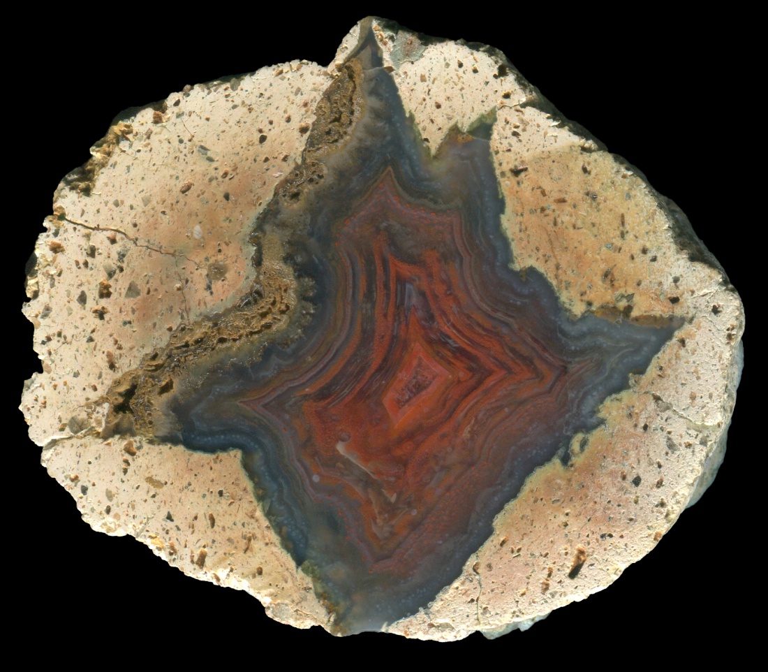 St Egidien Thunderegg with Swirled Agate Core