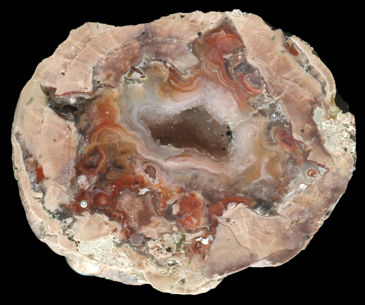 Beautiful Larger Arlesburg Thunderegg with Crystal Cave