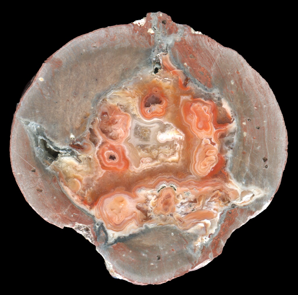 Beautiful Arlesberg Thunderegg with Dense Orange Hydrothermal Agate