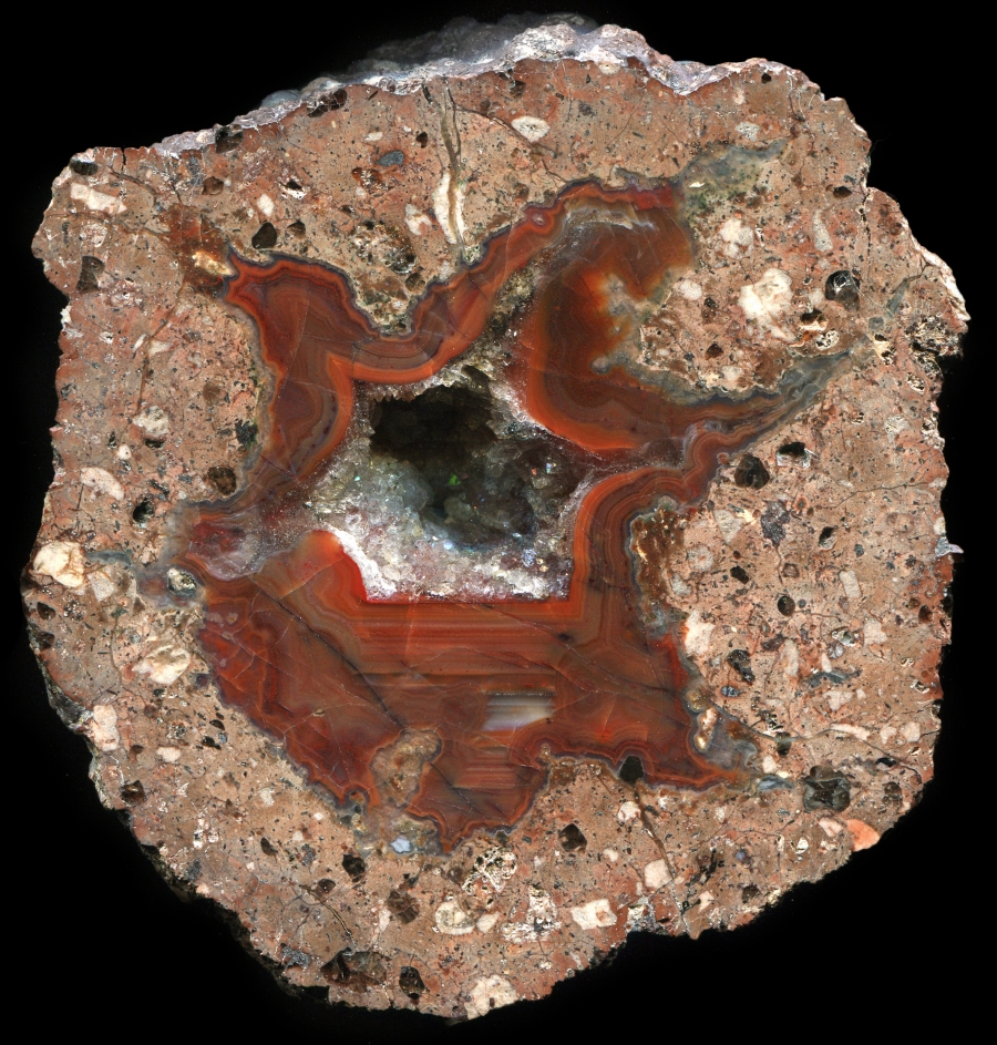 Mönchstal Thunderegg with Thick Red Agate