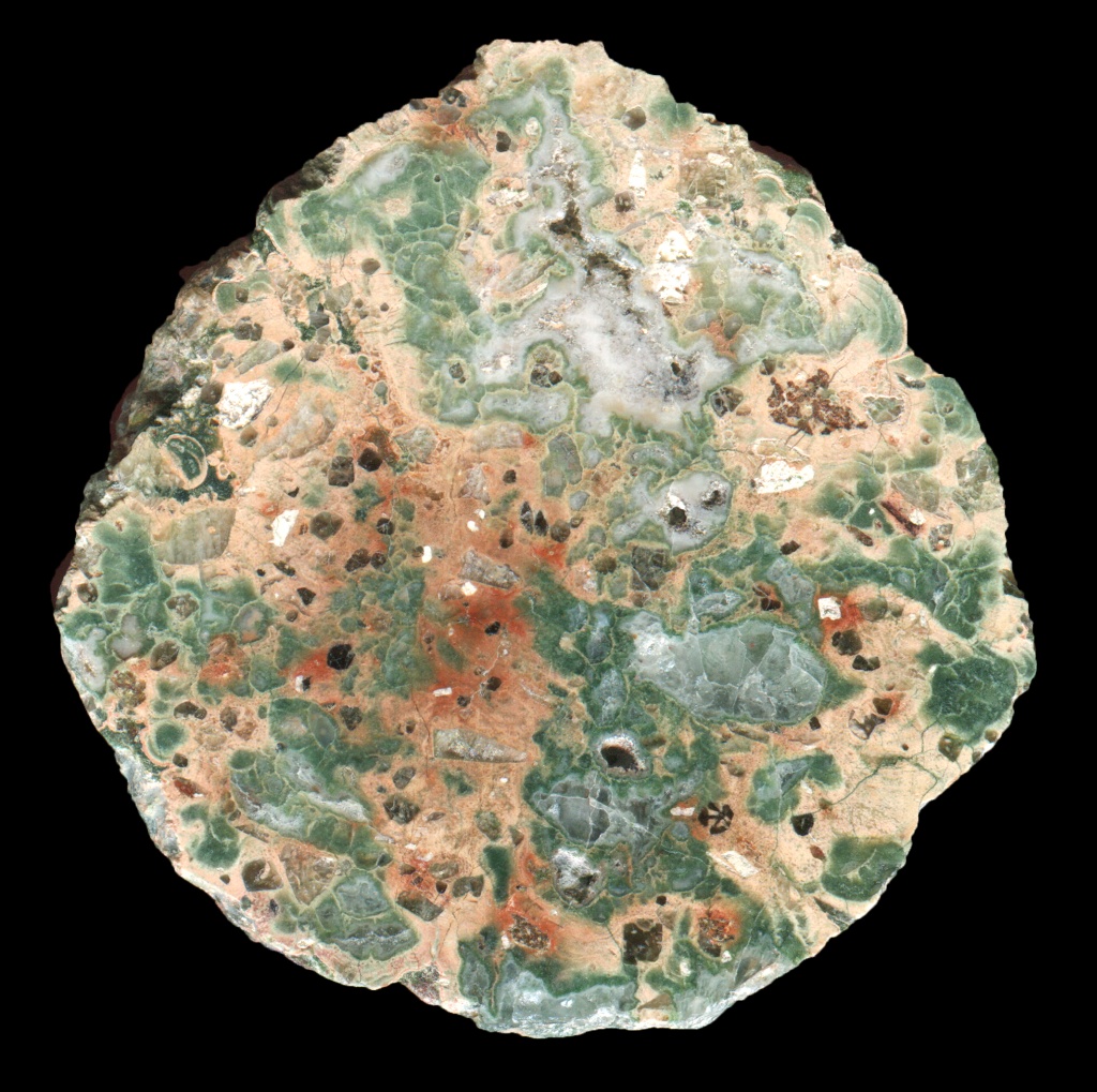 Richly Coloured Rennsteig Path Thunderegg with a Small Crystal Cave