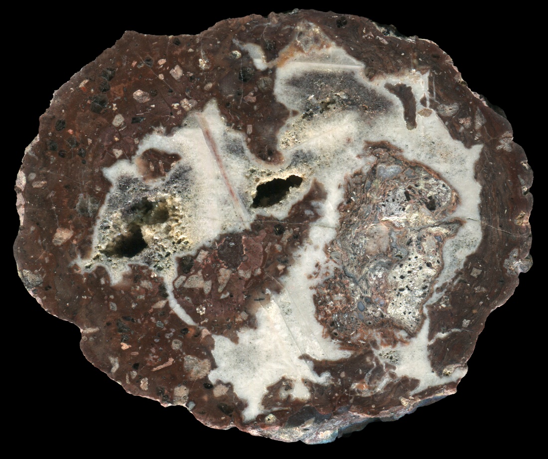 Solid Schmalkalden Thunderegg with White Quartz and an Intrusion