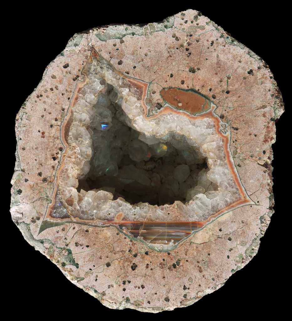 Wildcat Gorge Thunderegg Geode with a Small Area of Waterlines