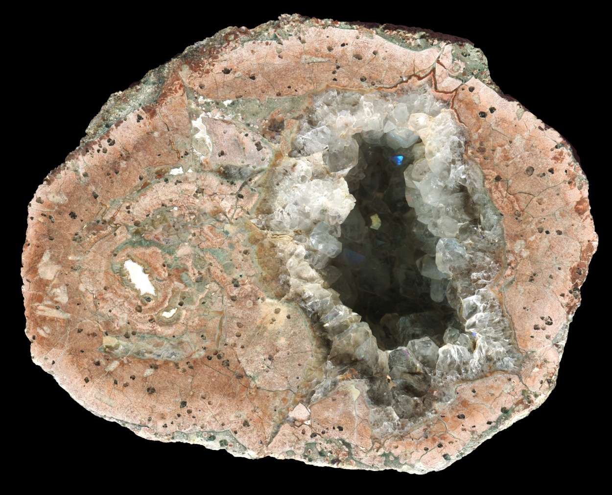 Wildcat Gorge Thunderegg with Smoky Quartz