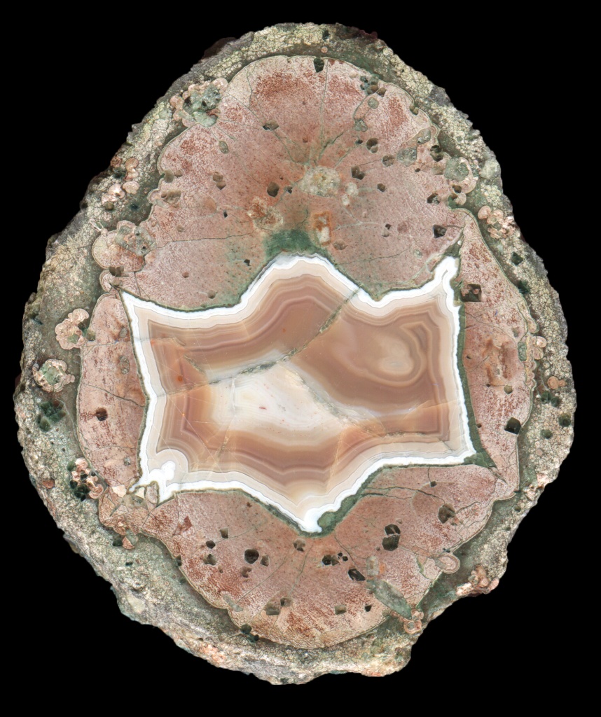 Beautiful Wildcat Gorge Thunderegg with a Solid Agate Core