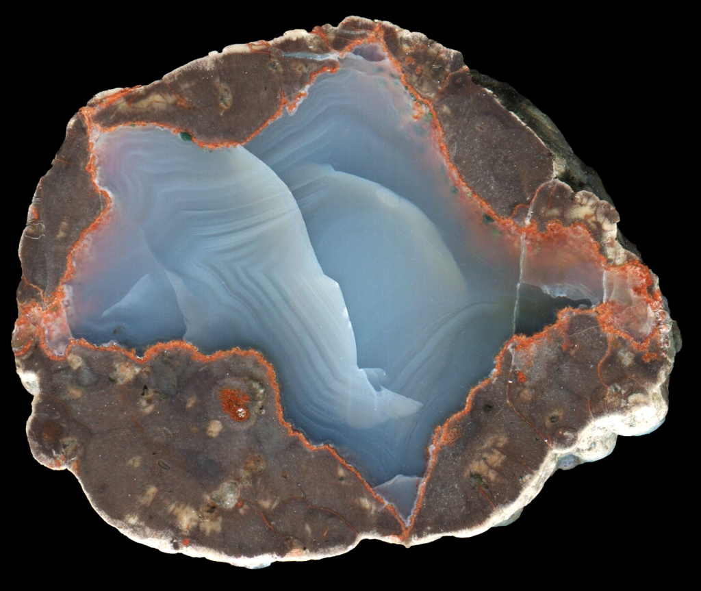 Ika Thunderegg with Grey-Blue Agate