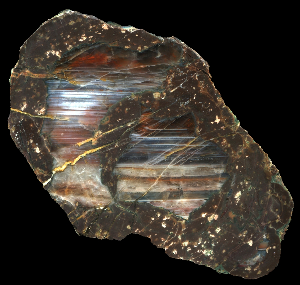 Complicated Ajnabulak Thunderegg with Healed Cracks and slight Tilt Formation