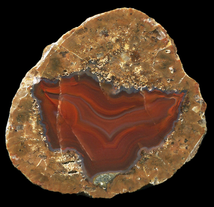 Berrendo Thunderegg with Solid Red Agate
