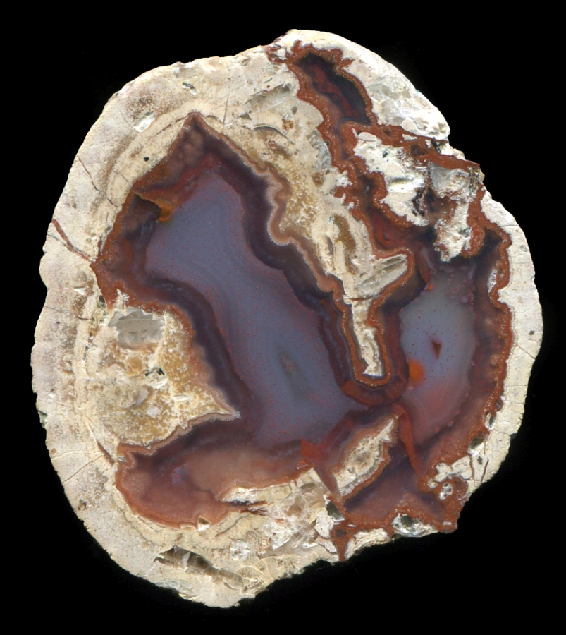 Small Berrendo Thunderegg with Purple Agate