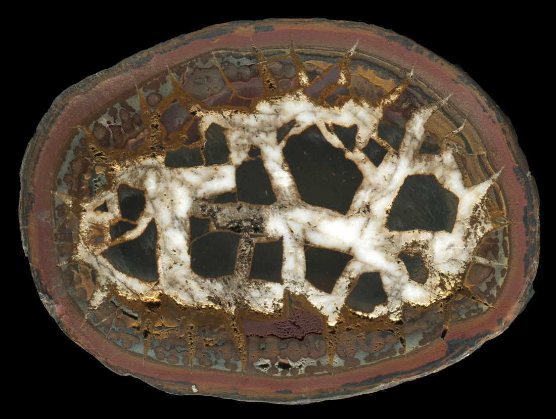 Complex Moroccan Septarian with Shattered Heart