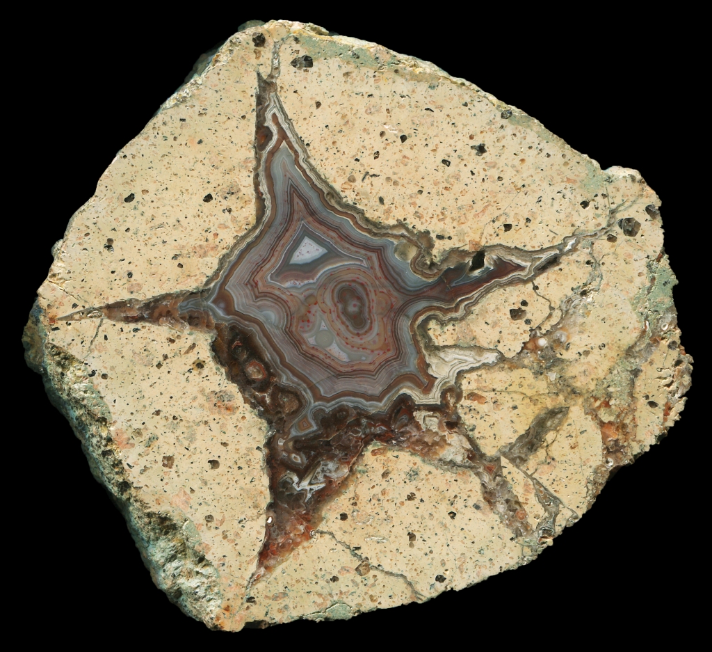 Beautiful and Complex Thunderegg from "the Wood Half Way Up the Mountain"